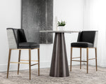 Joplin Barstool - Milliken Charcoal / Vera White Pepper