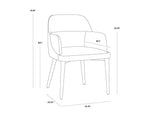 Hagan Dining Armchair - Dillon Cream / Dillon Black