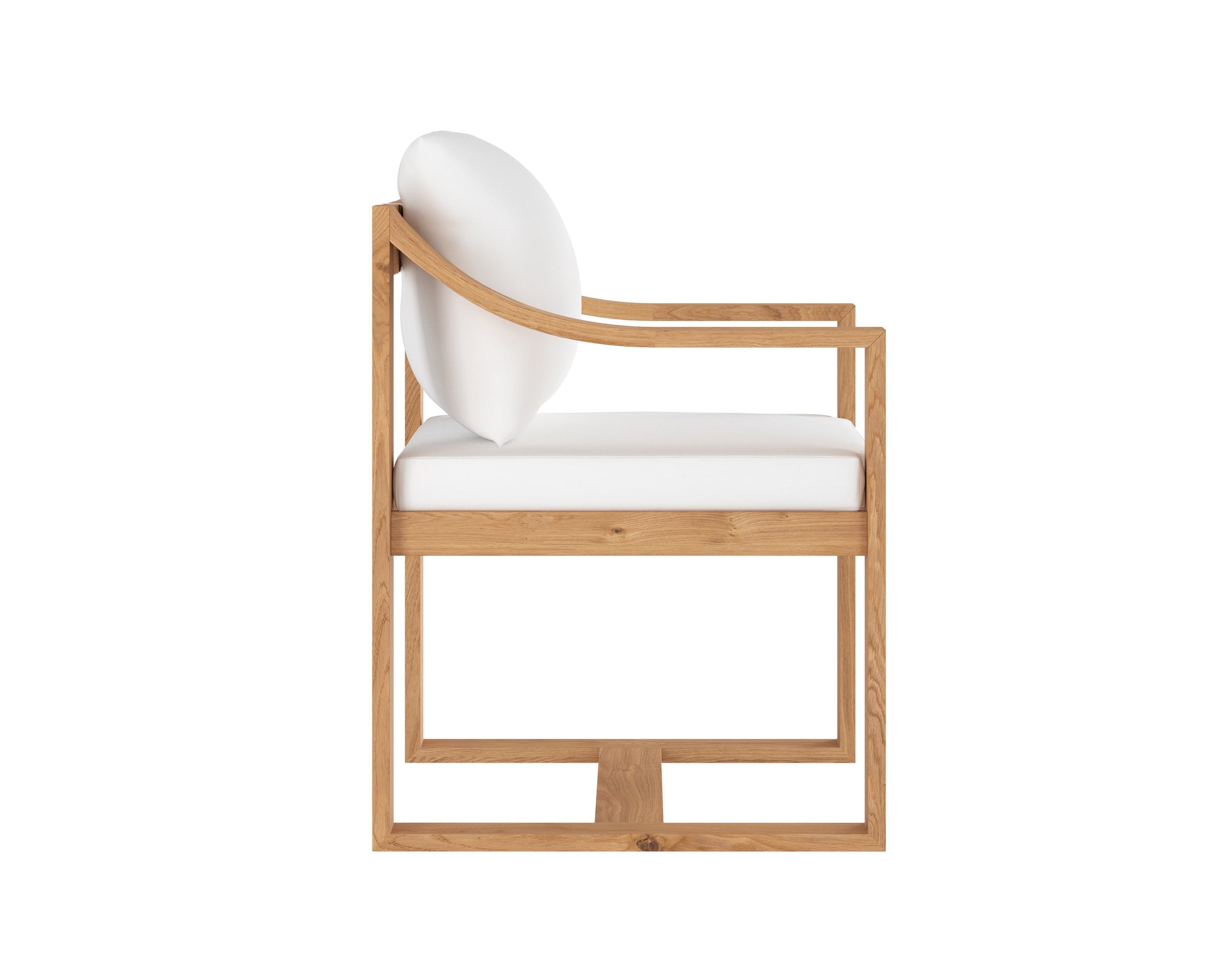 Tahiti Dining Armchair - Stinson White