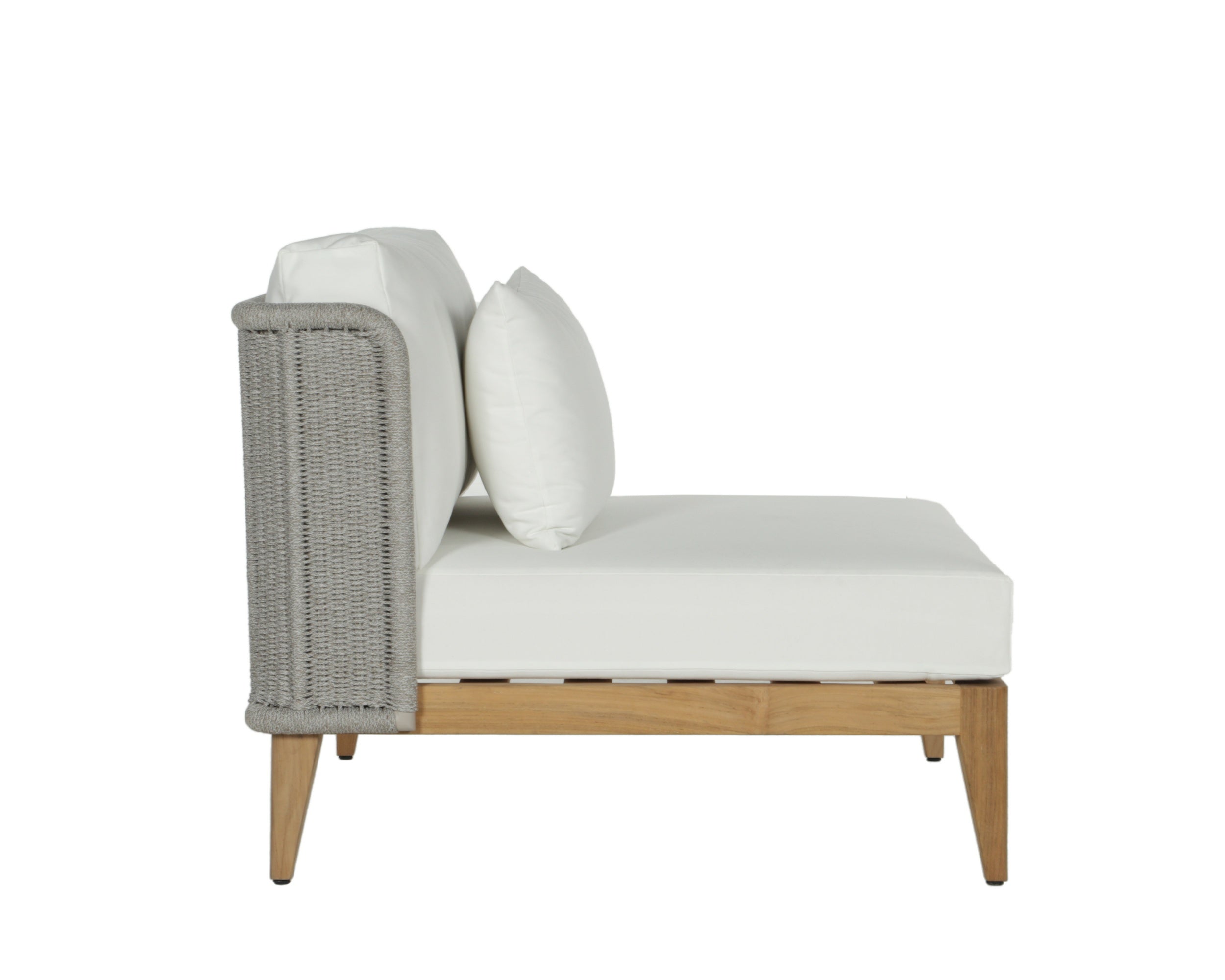Ibiza Armless Chair - Natural  Stinson White