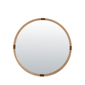 Gabby - Zion Circle Accent Mirror - Seaside Natural - SCH-169150