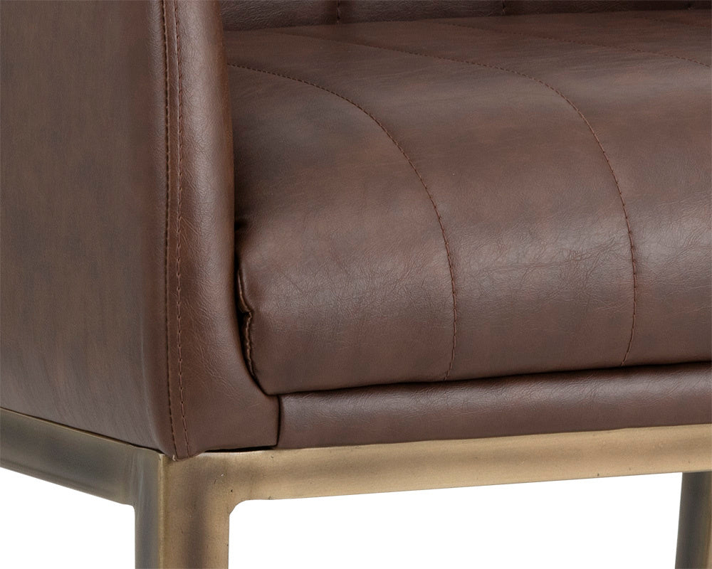 Wolfe Lounge Chair - Vintage Cognac