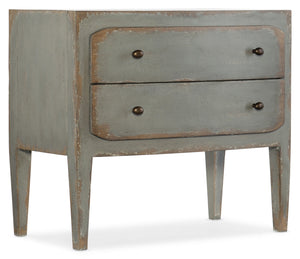 Hooker Furniture - Ciao Bella Two-Drawer Nightstand- Speckled Gray - 5805-90016-95