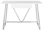 Safavieh Malloy Desk , FOX2212 - White/Chrome