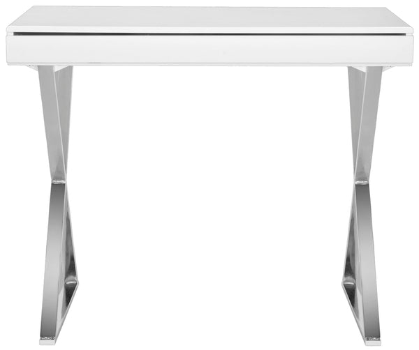 Safavieh Gordon Desk , FOX2217 - White/Chrome