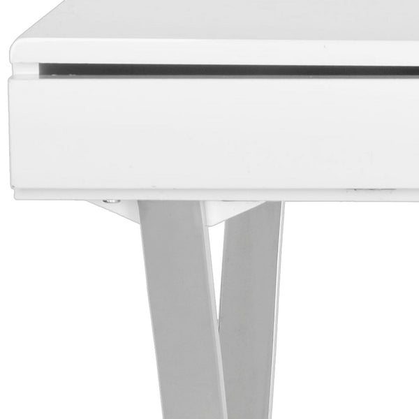 Safavieh Gordon Desk , FOX2217 - White/Chrome
