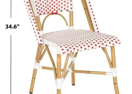 Safavieh Salcha Indoor Outdoor French Bistro Side Chair, FOX5210J