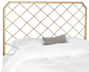 Safavieh Stitch Gold Metal Mesh Headboard , FOX6255
