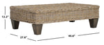 Safavieh Leary Coffee Table, FOX6528 - Natural Unfinished