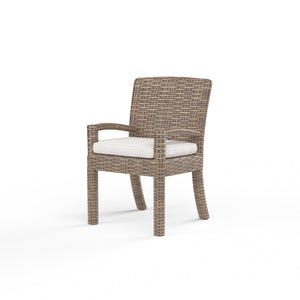 Sunset West - Havana Dining Chair in Canvas Flax w/ Self Welt - Tobacco - SW1701-1-FLAX-STKIT