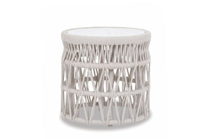 Sunset West - Dana End Table with Honed Carrara Marble Top - Natural - SW4301-ET