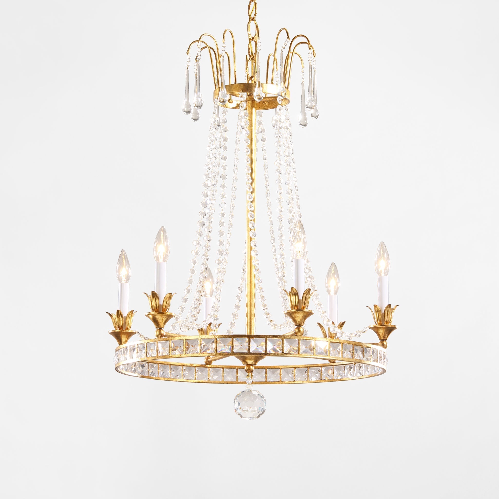 Decorative Crafts Ithaca Gold Chandelier