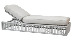 Sunset West - Miami Adjustable Chaise in Echo Ash w/ Self Welt - Frost - SW4401-9-EASH-STKIT