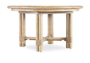 Hooker Furniture - Retreat Pole Rattan Round Dining Table w/1-20in leaf - 6950-75201-80