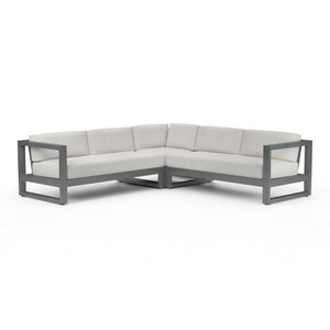 Sunset West - Redondo Sectional in Cast Silver, No Welt - Slate - SW3801-SEC-SLV-STKIT