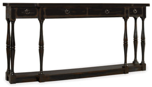 Hooker Furniture - Sanctuary Four-Drawer Thin Console - Ebony - 3005-85001