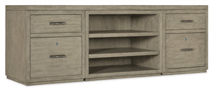 Hooker Furniture - Linville Falls 84" Credenza with Two Files and Open Desk Cabinet - 6150-10918-85
