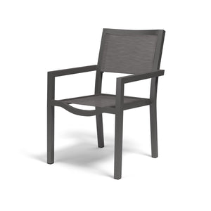 Sunset West - Vegas Stackable Sling Dining Chair - Graphite - SW1201-1