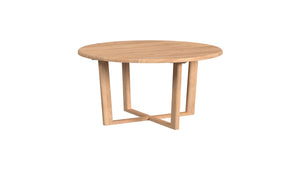 Sunset West - Natural Teak 56" Round Dining Table - Light Wood - SW5706-RDT56