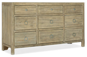 Hooker Furniture - Surfrider Nine-Drawer Dresser - 6015-90202-80