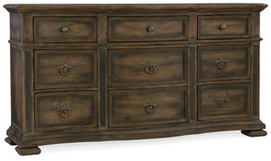 Hooker Furniture - Williamson Nine-Drawer Dresser - 5960-90002-MULTI