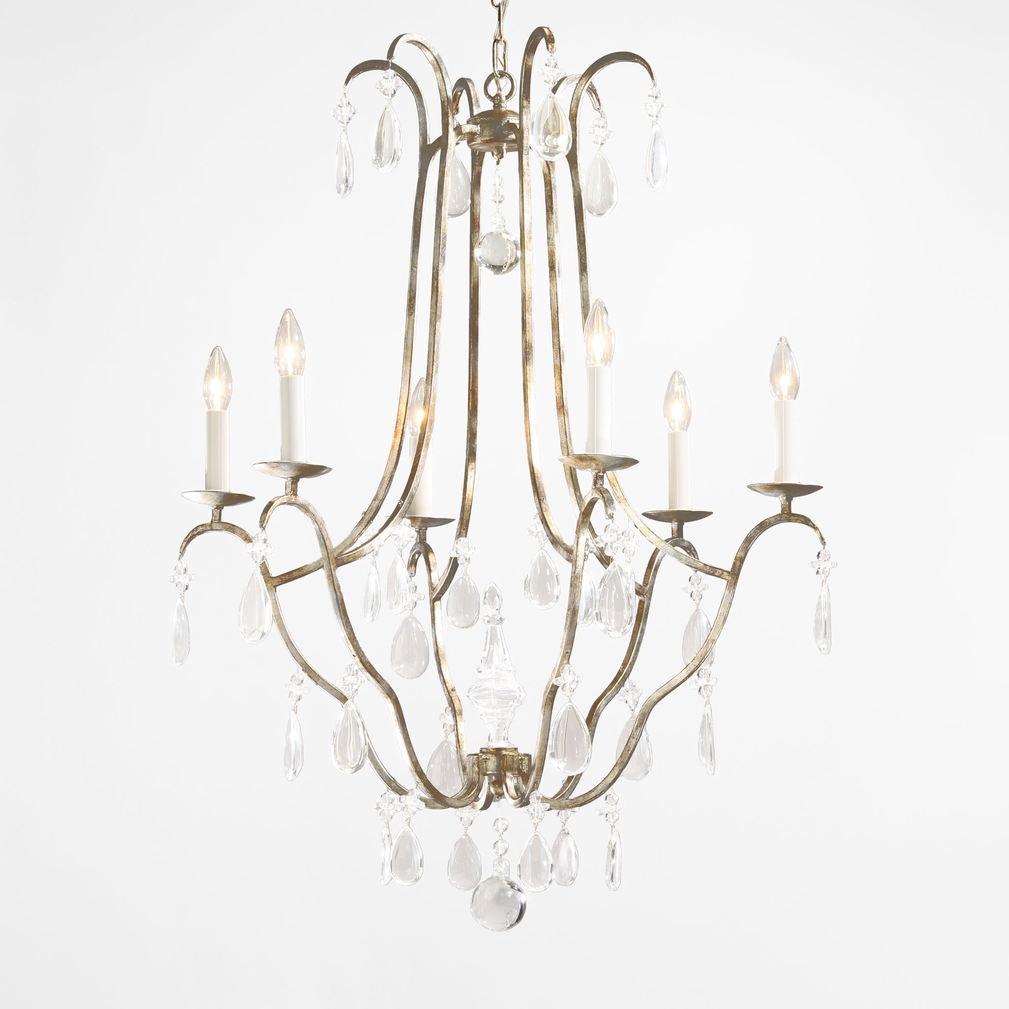 Decorative Crafts Cairo Silver Chandelier