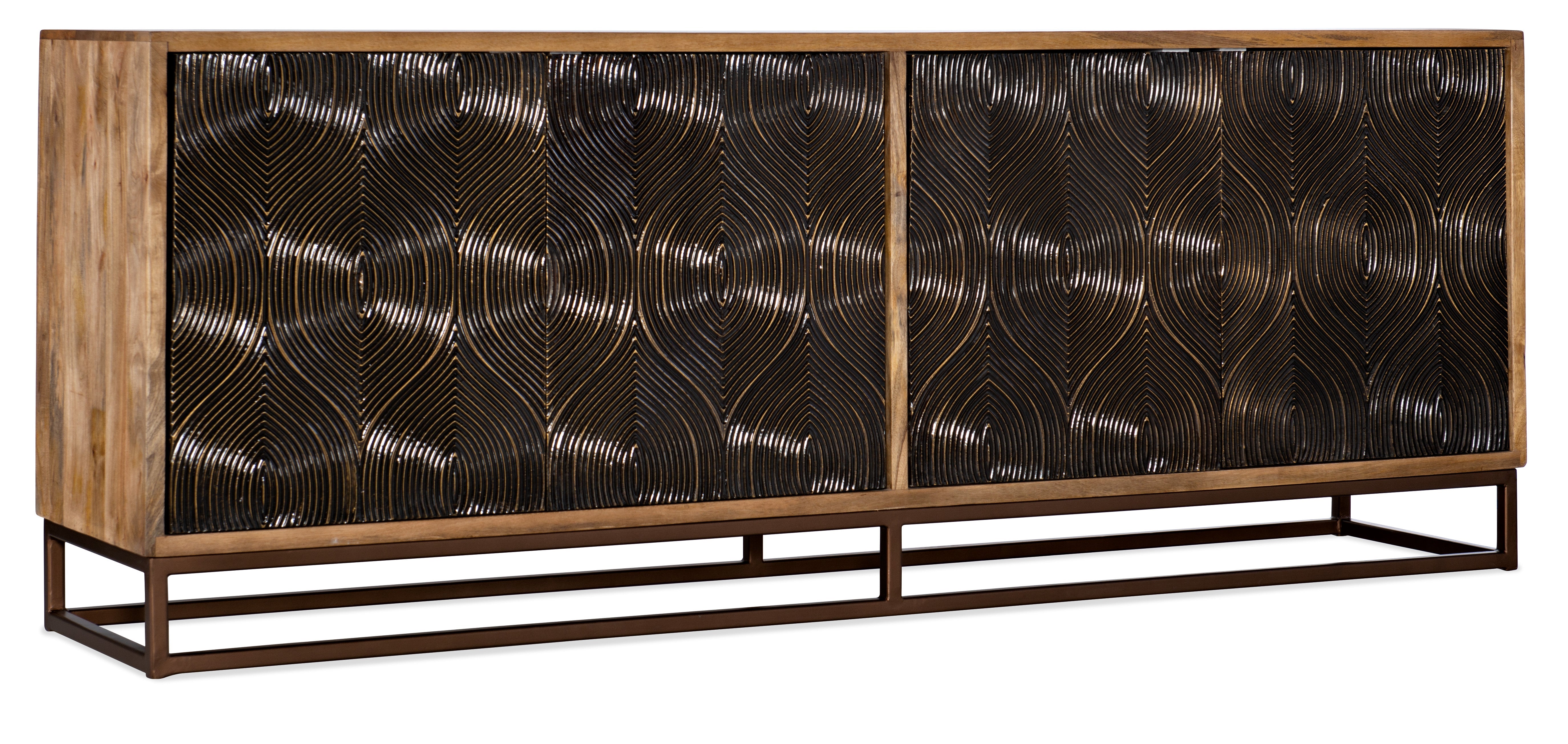 Swirl Door Entertainment Console | Hooker Furniture - 6344-55486-89