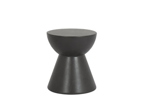 Sunset West - GRC Round End Table, Dark Gray Finish - SW6203-DRET