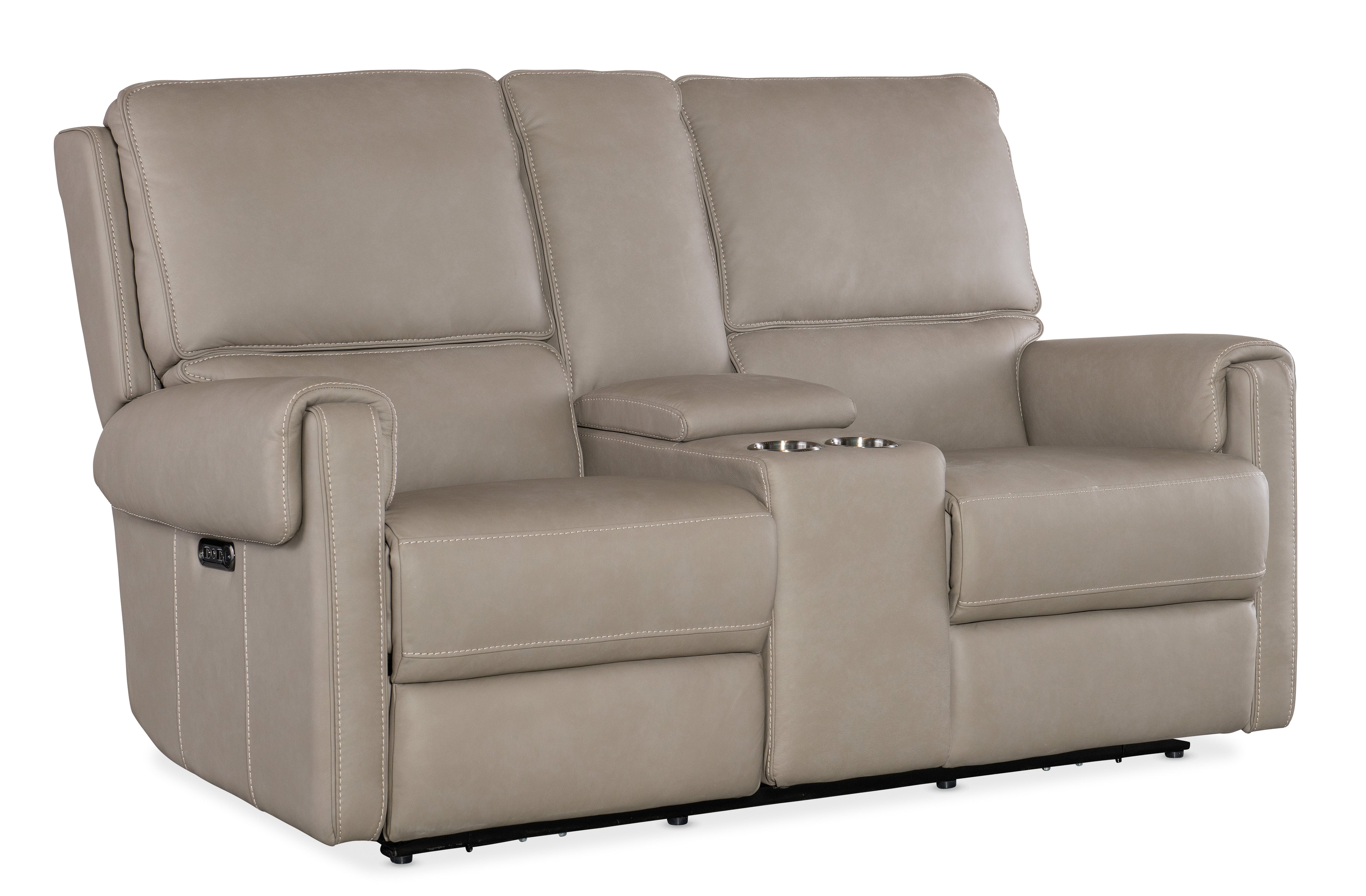 Somers Power Console Loveseat w/Power Headrest | Hooker - SS718-PHZC2-090