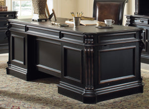 Hooker Furniture - Telluride 76'' Executive Desk w/Wood Panels - 370-10-563