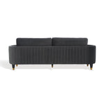 Safavieh Couture Winford Velvet Sofa , KNT7045 - Shale