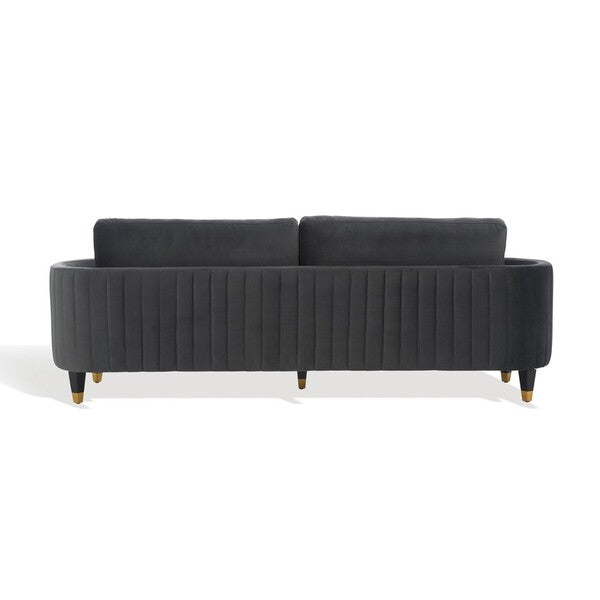 Safavieh Couture Winford Velvet Sofa , KNT7045 - Shale