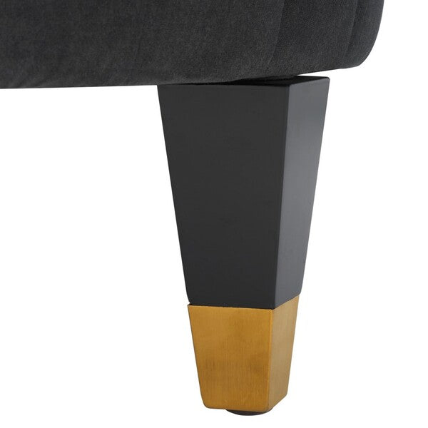 Safavieh Couture Winford Velvet Sofa , KNT7045 - Shale