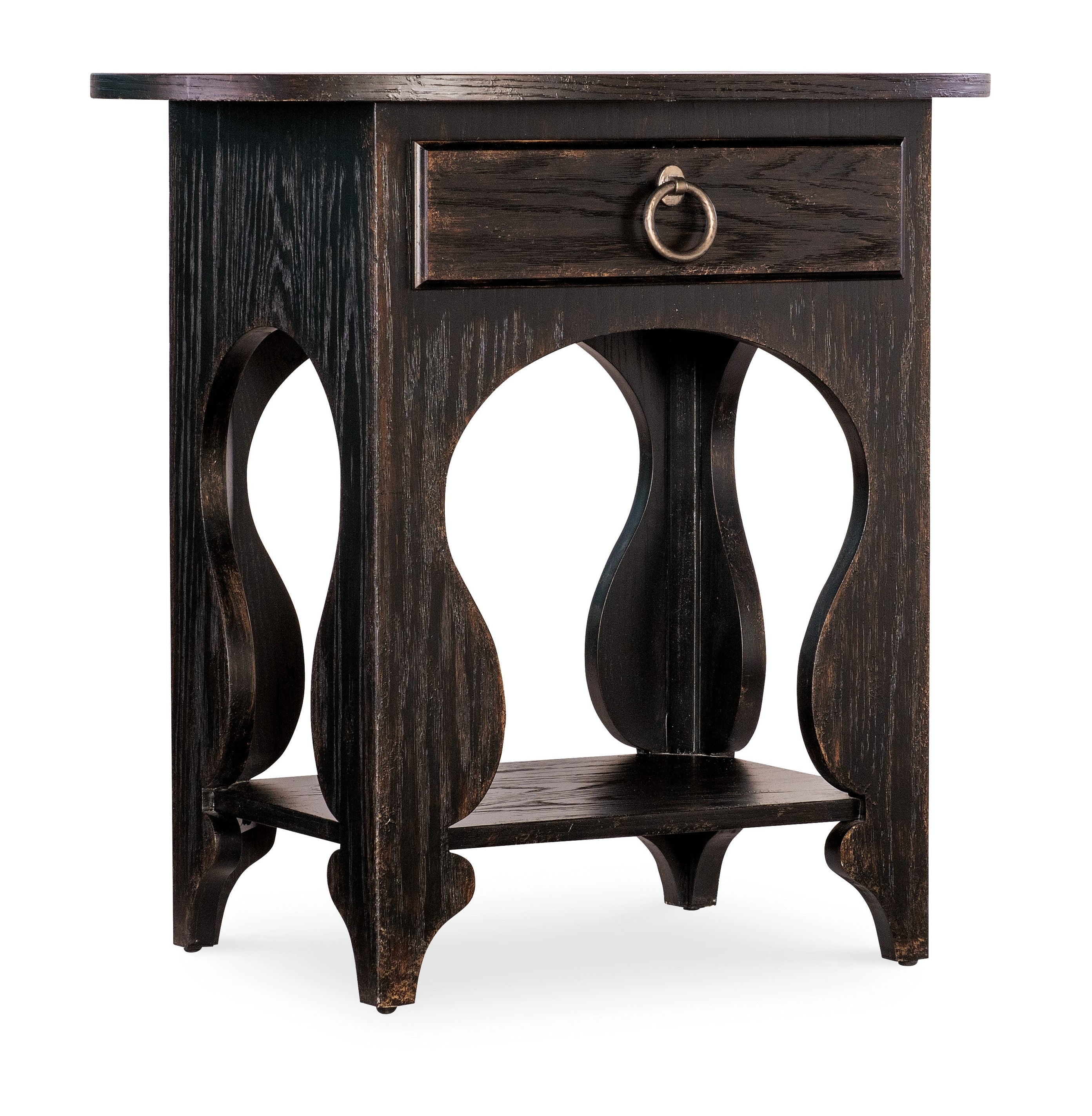 Americana One-Drawer Oval Nightstand | Hooker Furniture - 7050-90115-89
