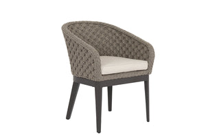 Sunset West - Marbella Dining Chair in Echo Ash w/ Self Welt - Graphite - SW4501-1-EASH-STKIT
