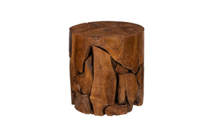 Phillips Collection - Teak Chunk Stool, Round - ID65141