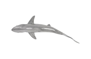 Phillips Collection - Whaler Shark Fish Wall Sculpture, Resin, Polished Aluminum Finish - PH64546