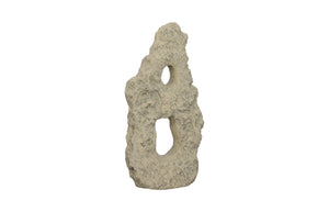 Phillips Collection - Cast Stone Table Top Sculpture, Double Hole, Roman Stone - PH113935