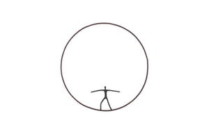 Phillips Collection - Olympic Figure In Iron Ring, Black, Rust, Style C - TH99503