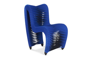 Phillips Collection - Seat Belt Dining Chair, Blue/Black - B2061BL