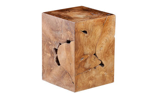 Phillips Collection - Teak Slice Stool, Square - ID65137