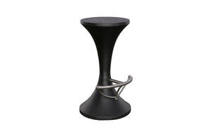Phillips Collection - Marley Bar Stool, Burnt, Stainless Steel Foot Rest - TH74076