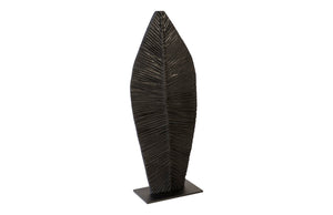 Phillips Collection - Carved Leaf On Stand, Burnt, SM - TH89173