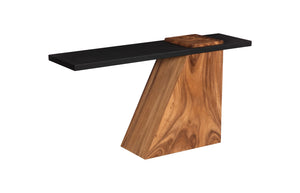 Phillips Collection - Slant Console, Natural/Black - TH113554