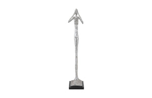 Phillips Collection - See No Evil Slender Sculpture, Small, Resin, Silver Leaf - PH66275