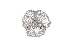 Phillips Collection - Flower Wall Art, Extra Small, Gray, Metal - TH109691