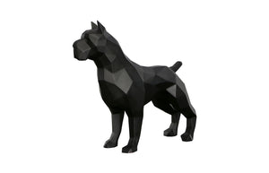 Phillips Collection - Pitbull Facet Sculpture, Matte Black - PH112992