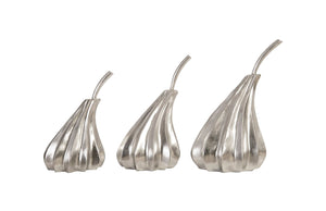 Phillips Collection - Hand Dipped Pears Set Of 3, Silver Leaf - PH89117