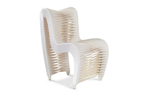 Phillips Collection - Seat Belt Dining Chair, White/Off-White - B2061WZ