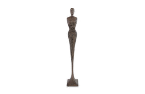 Phillips Collection - Tall Chiseled Female Sculpture, Resin, Bronze Finish - PH67650